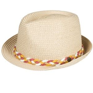 Roxy Straw Paper Braided Girls Summer Vacation Resort-wear Panama Fedora Hat
